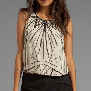 Haute Hippie beaded top XS